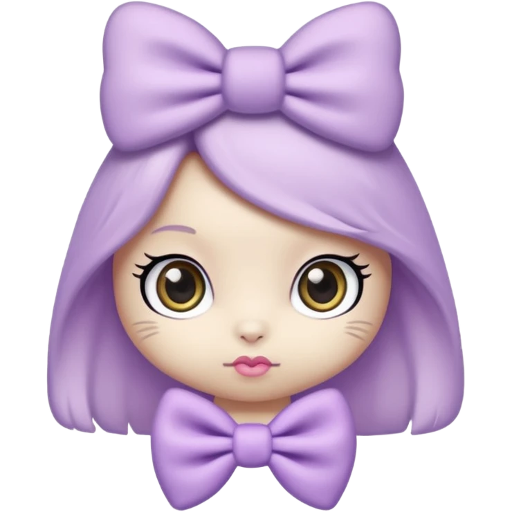 hellokitty in lilac colors emoji