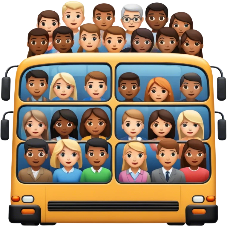 bus full of stupid people emoji