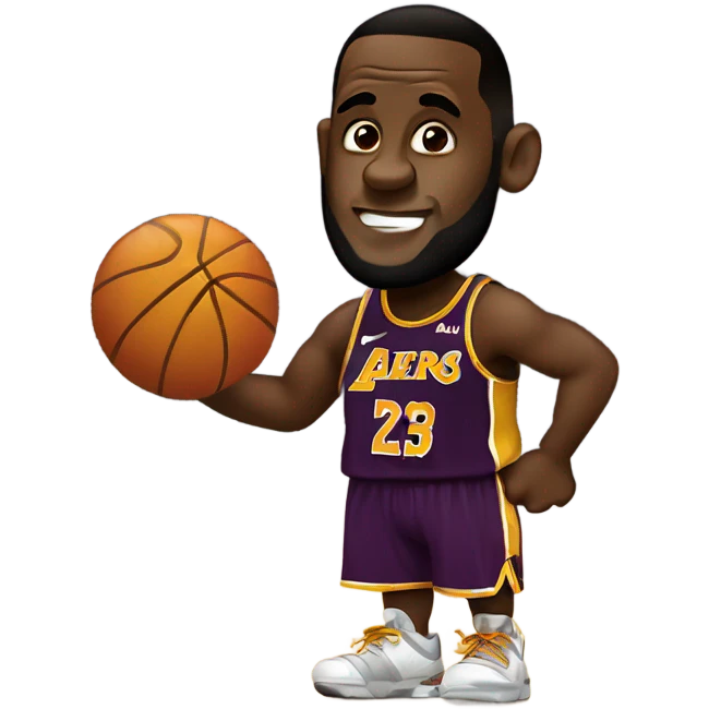 Lebron farting emoji