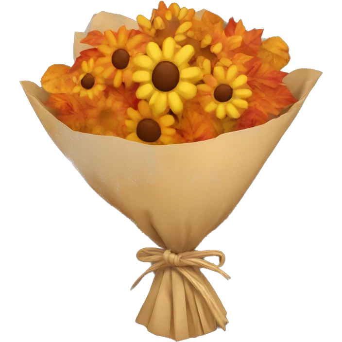 Autumn flour bouquet emoji