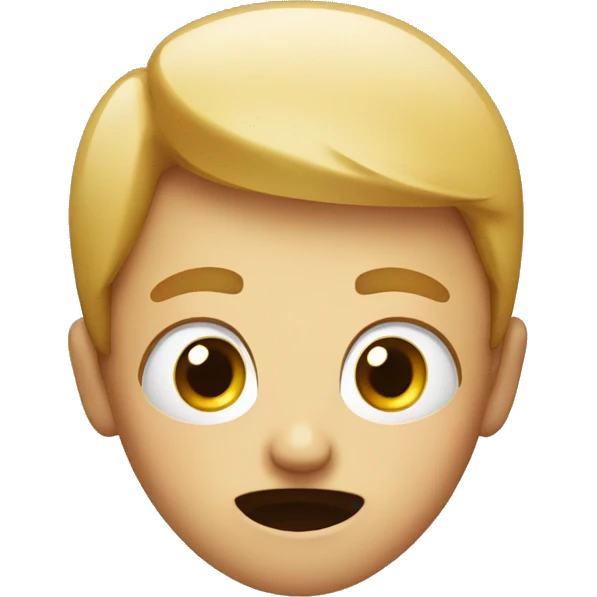 A face with open eyes surprised emoji