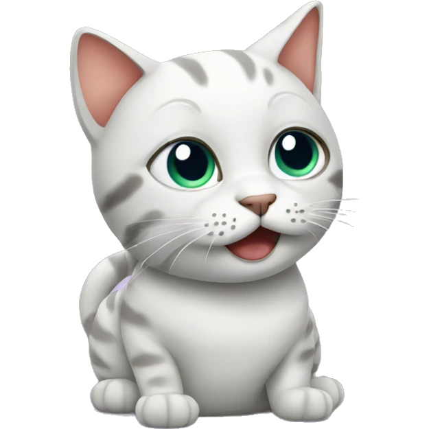 Cat using phone emoji
