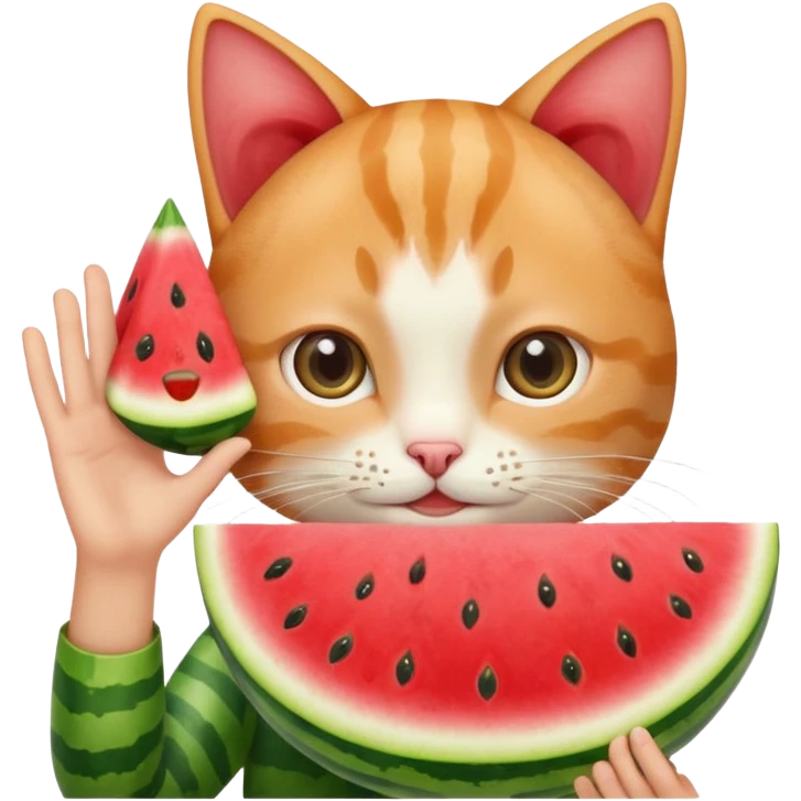 Combine 😼🍉👋 emoji