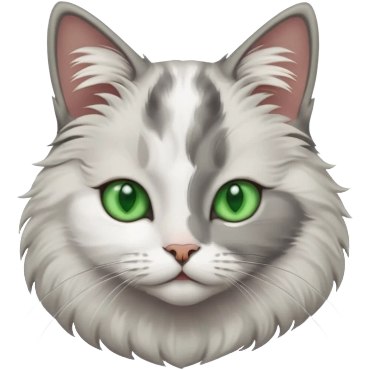 Котик с зелёными глазами  emoji