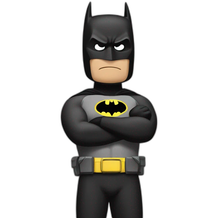 batman shrugging shoulders in confusion emoji