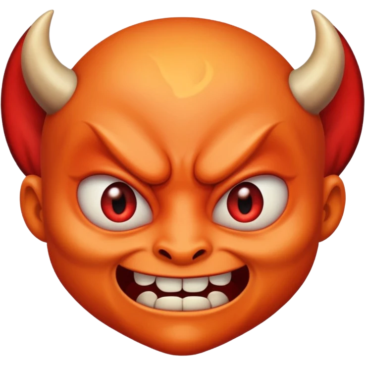 face expressing devilish emotion emoji