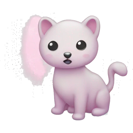Pastel pink snow globe emoji