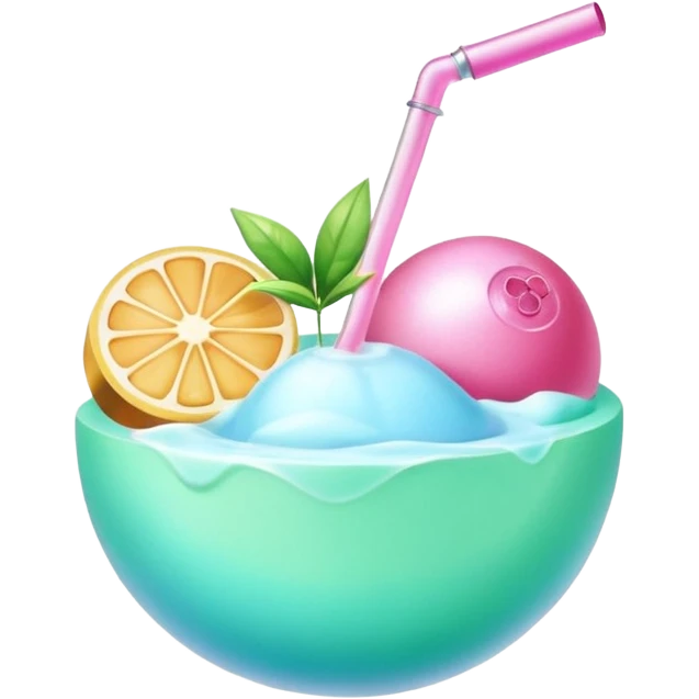 Colorful shiny glossy soft smooth Pastel soap perfume cocktail bomb bar aesthetic decoration room thing  emoji