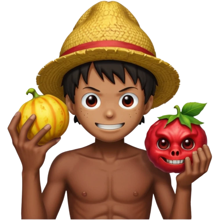monkey D luffy et fruit du dragon emoji