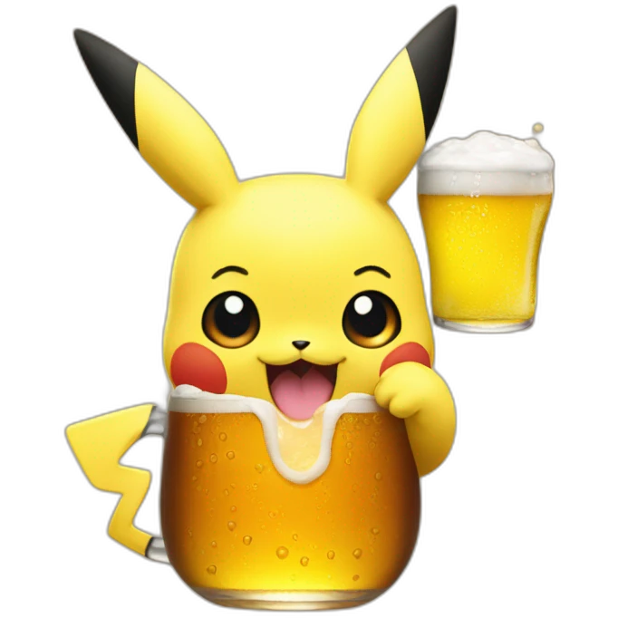 pikachu-drink-beer emoji