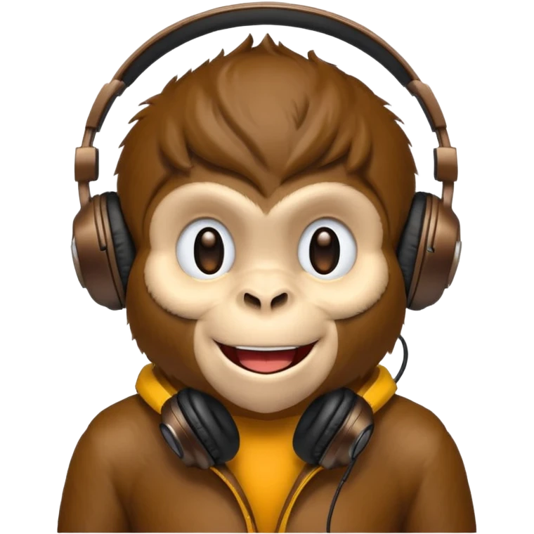 monkey with headphones emoji