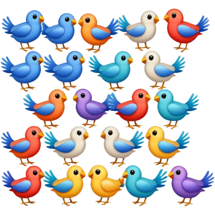 birds emoji
