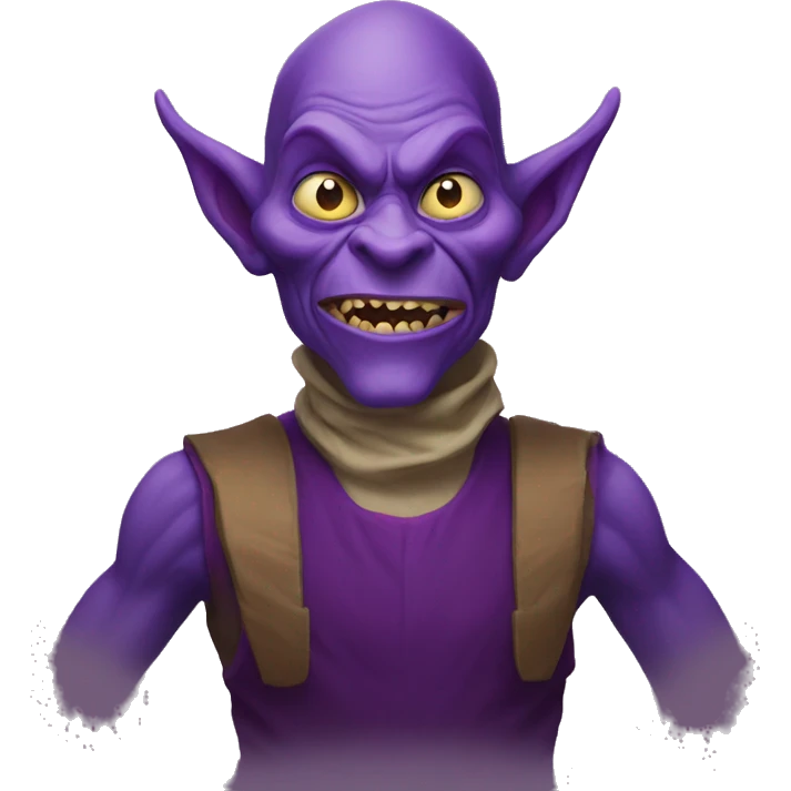 a KEK emoji of a purple goblin emoji