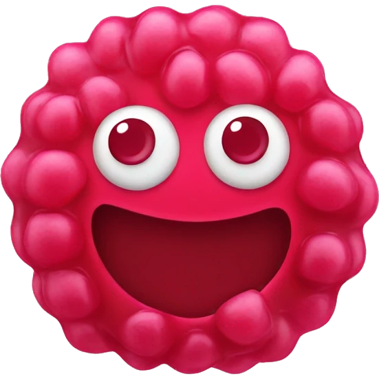 gummy raspberry candy emoji