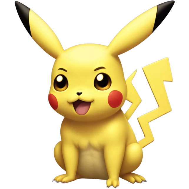 Pikachu tired emoji