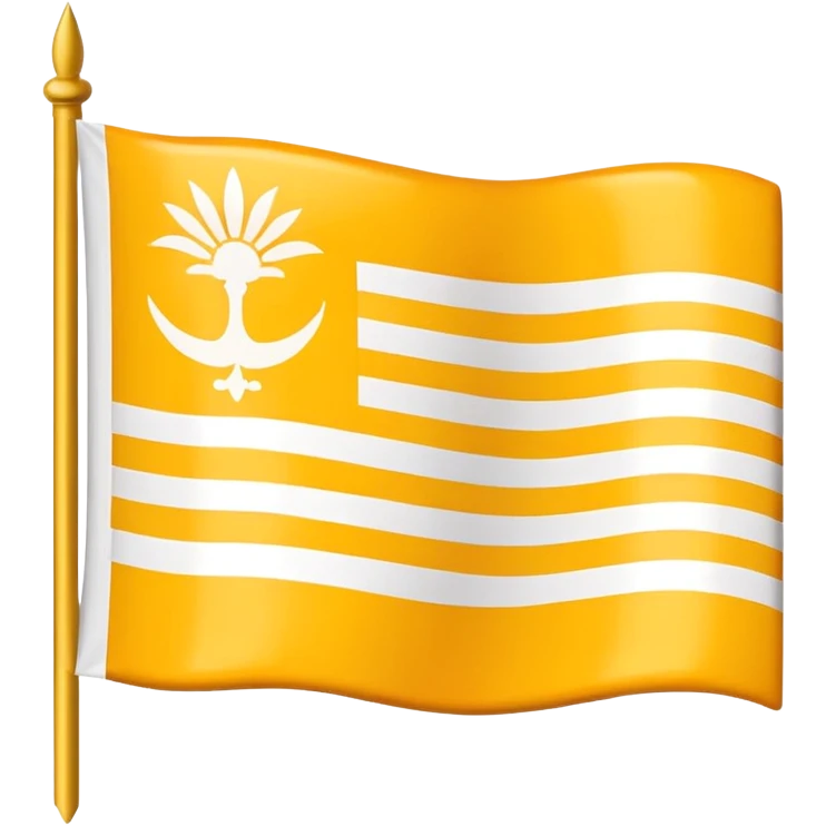 flag yellow white yellow sanskrit emoji