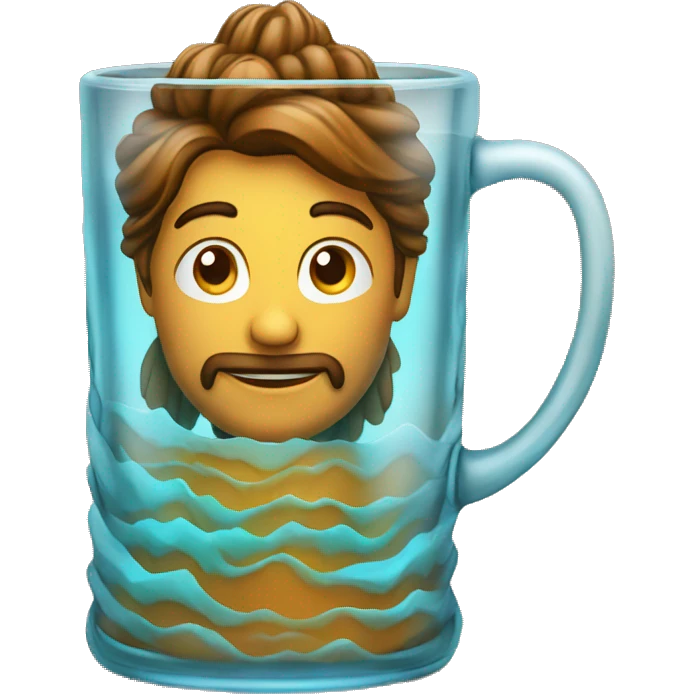 indian chai in a rippled glass  emoji