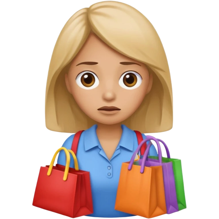 A kindergardenteacher carrying toys while looking exhausted and stressed. emoji