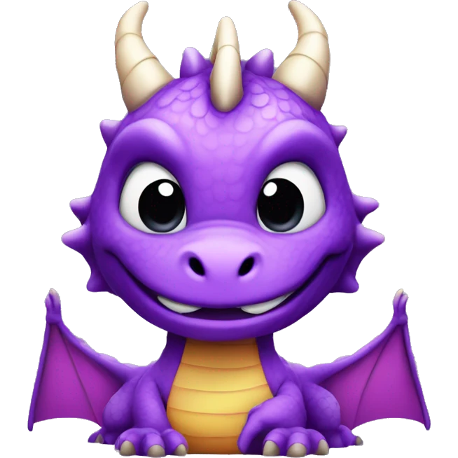 Purple dragon that says GG on the bottom emoji