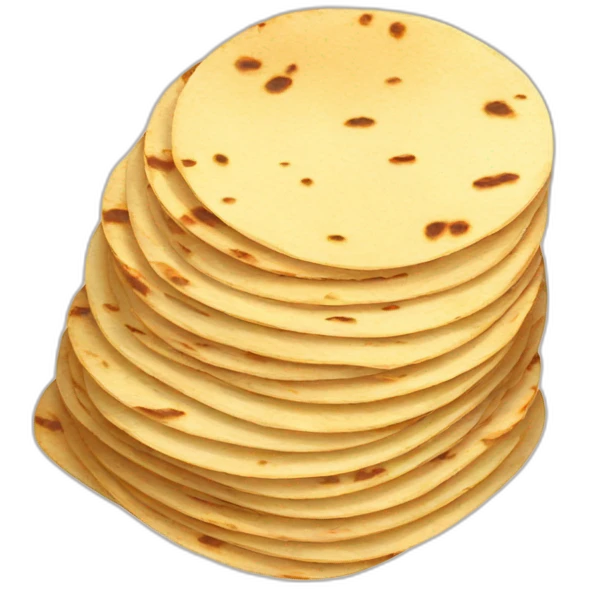 Small Stack of tortillas with some grill marks emoji