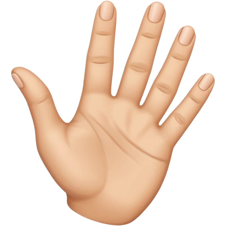 Little finger up and all the others are down with the thumb holding them. emoji