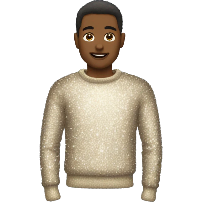 Glittery sweater  emoji