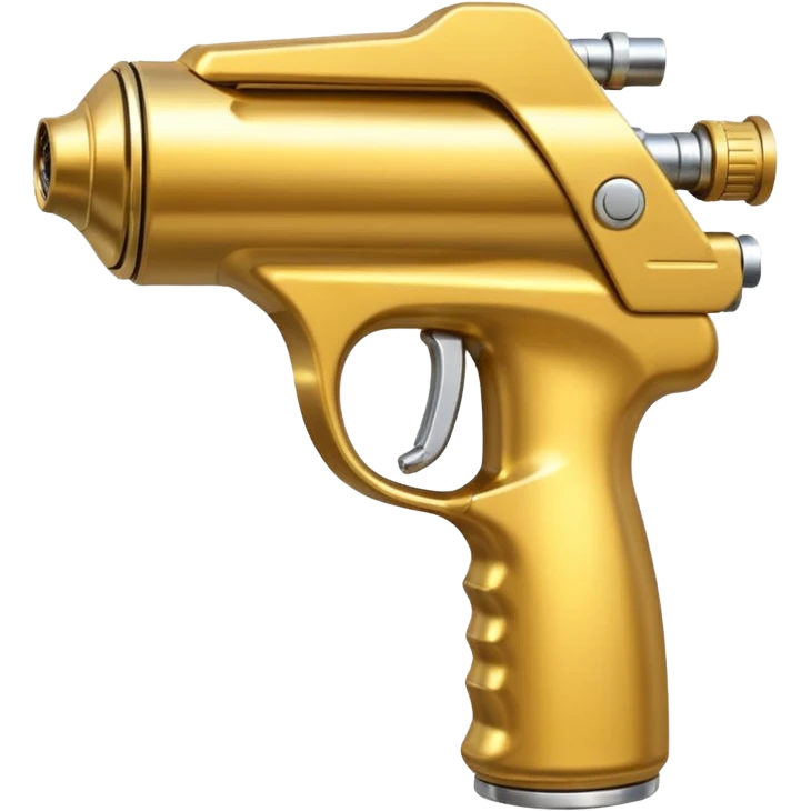 Golden Car paint Sprayer gun emoji