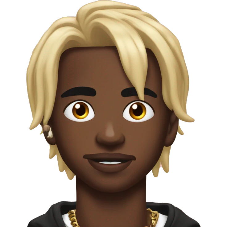 Playboi carti with birth mark on right cheekbone emoji