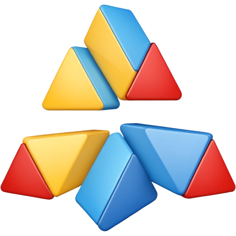 triangle with boxes inside like a bureaucratic system emoji