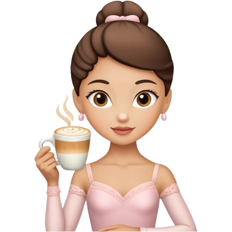 Make I move your ballerina cappuccino emoji