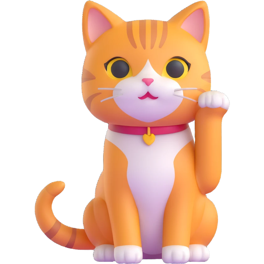 adorable cat posing emoji