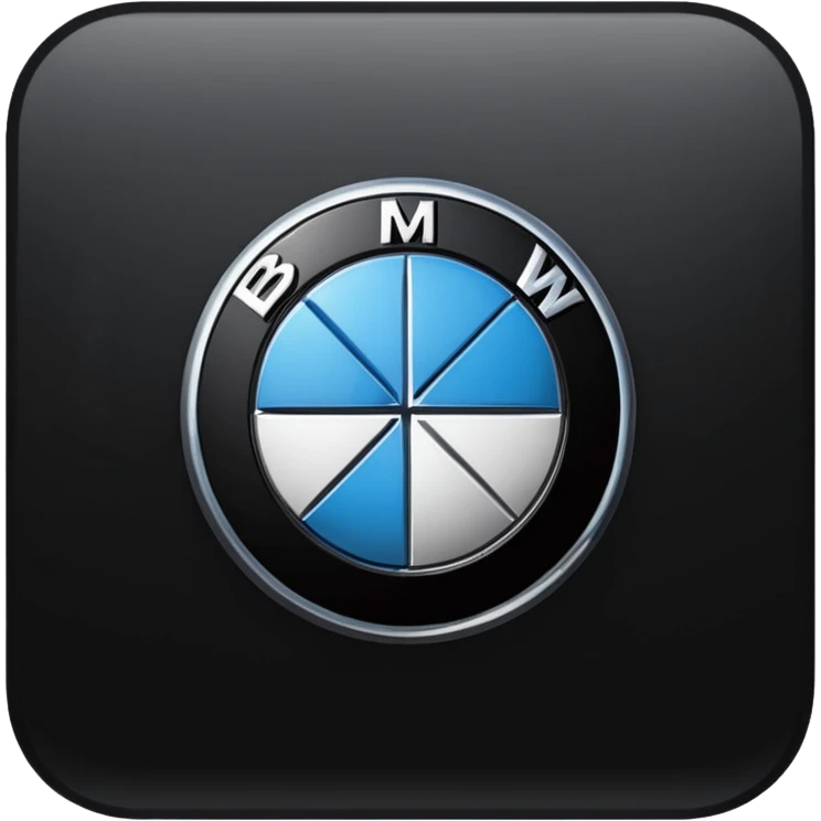 Bmw logo zwart rood emoji