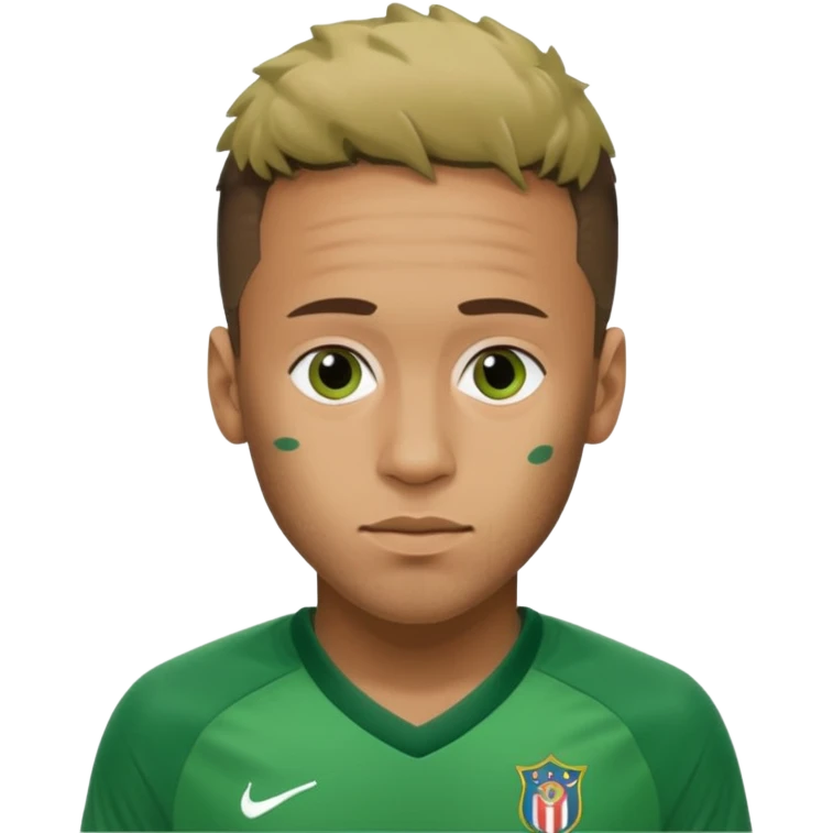 Neymar in green soccer cloth emoji