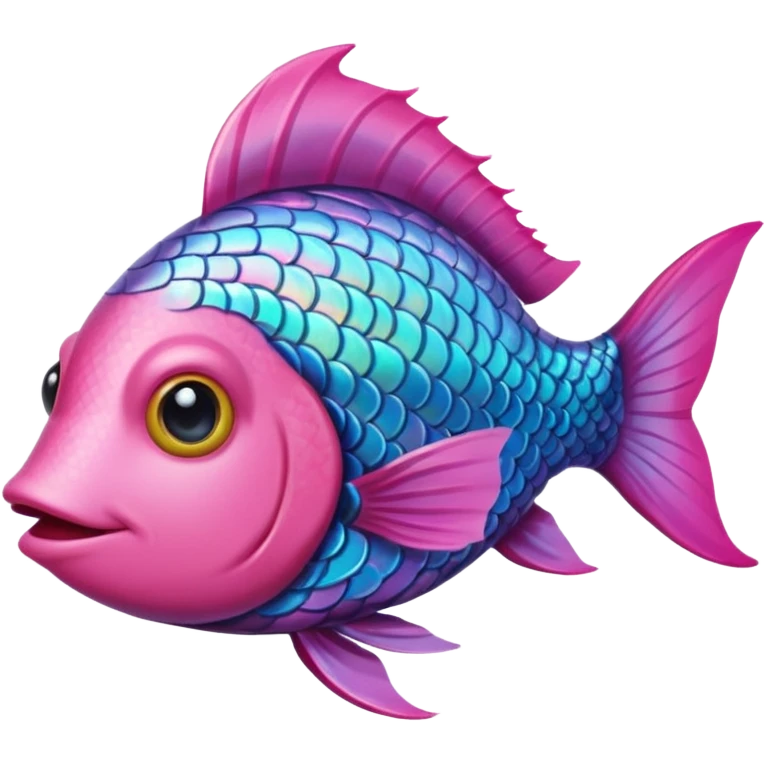 fish with pink hair emoji