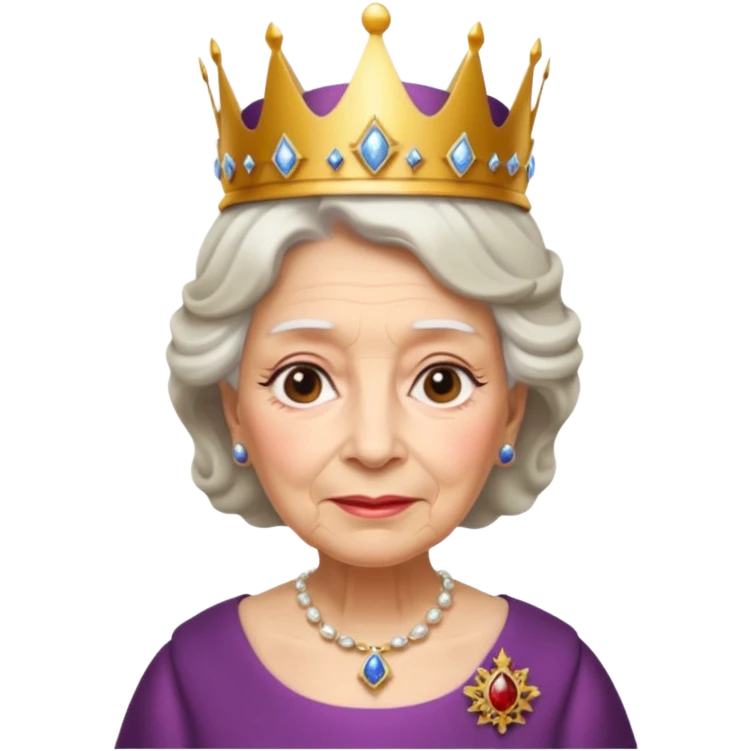 Elizabeth la reine d’Angleterre vielle  emoji