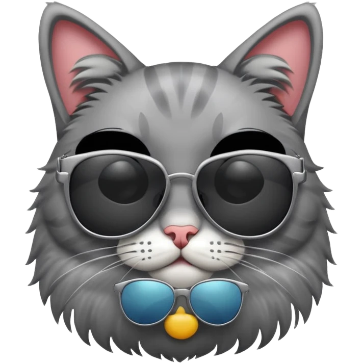 Cat wearing sunglasses emoji
