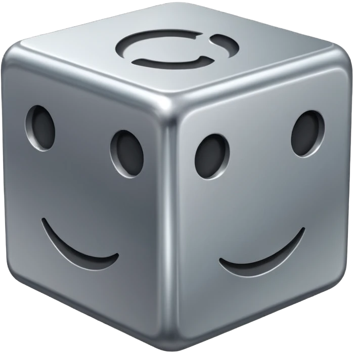 A cube emoji