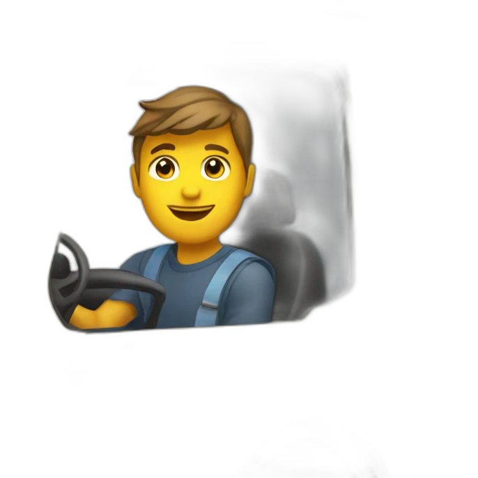 driver with truck emoji emoji