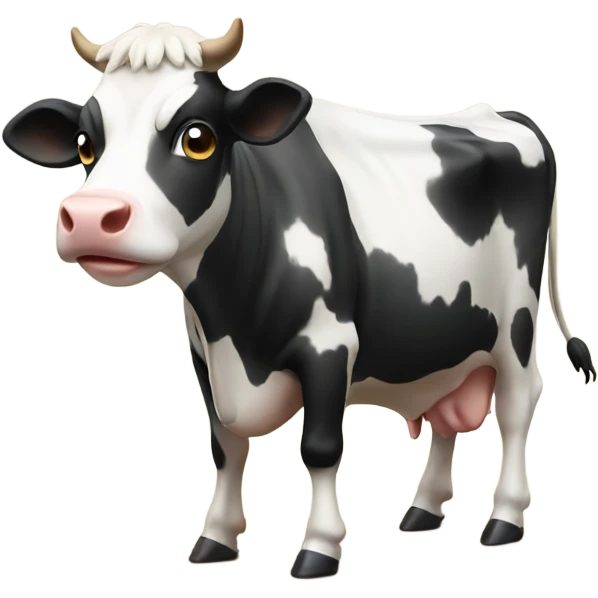 Cow on a table emoji