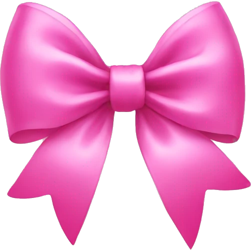 pink bow emoji