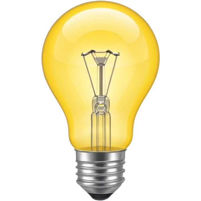 a shiny and powerfull light bulb emoji