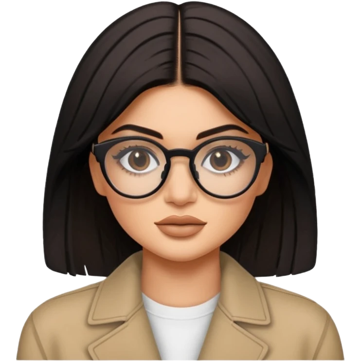 kylie jenner with glases emoji
