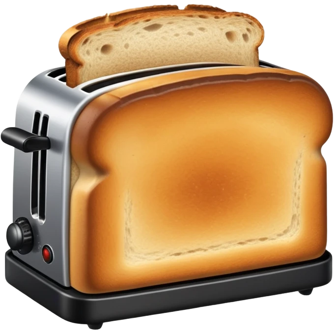 An overly toasted slice of bread, black, with burnt edges and a rough, crispy surface — showing signs of being left in the toaster too long emoji