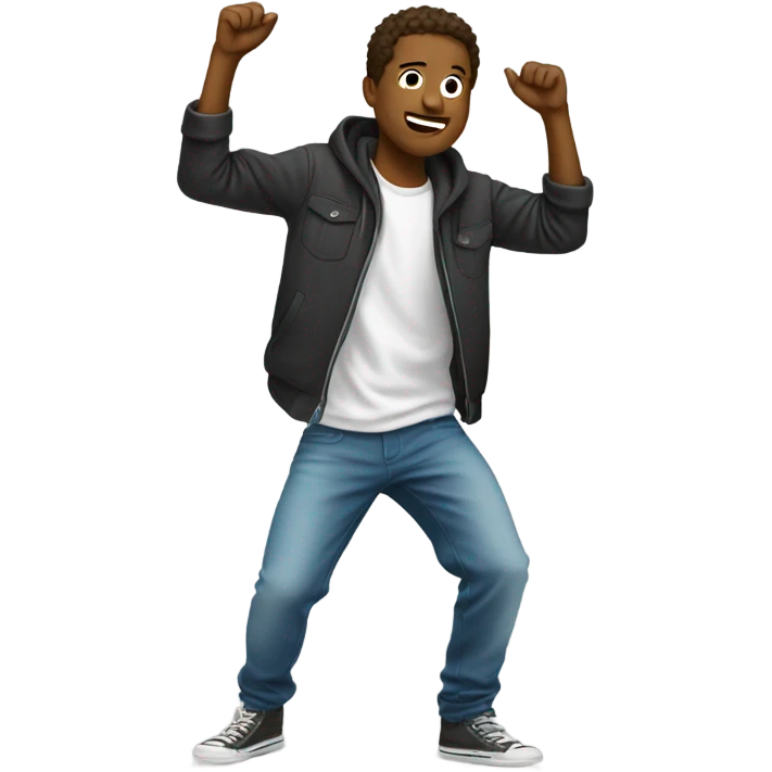 Guy dabbing  emoji