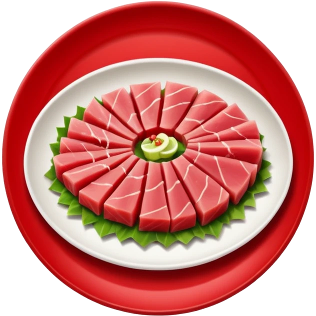 Make tuna sashimi iPhone emoji style emoji