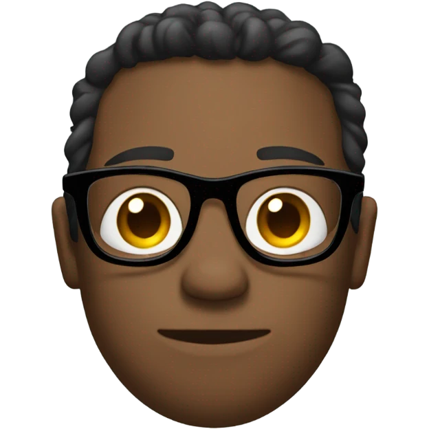 Cross his arms, glasses, lighter skin emoji
