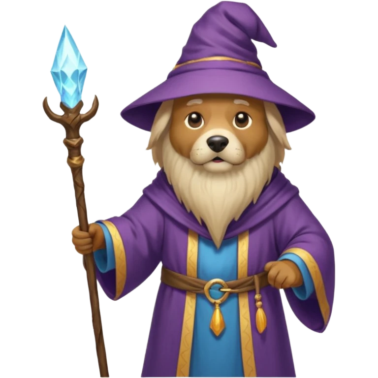Dog wizard emoji