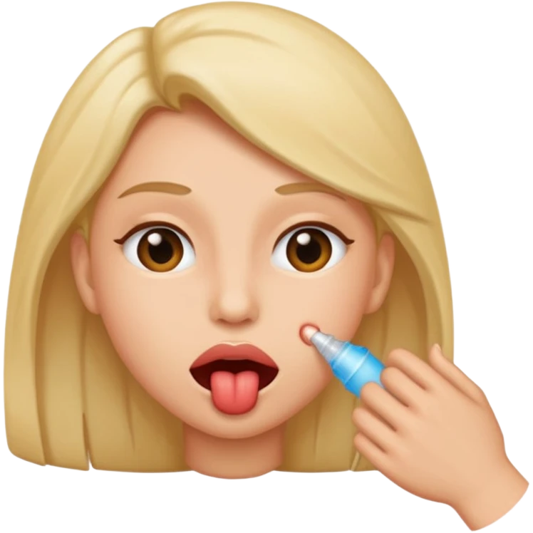 Giving oral sex emoji