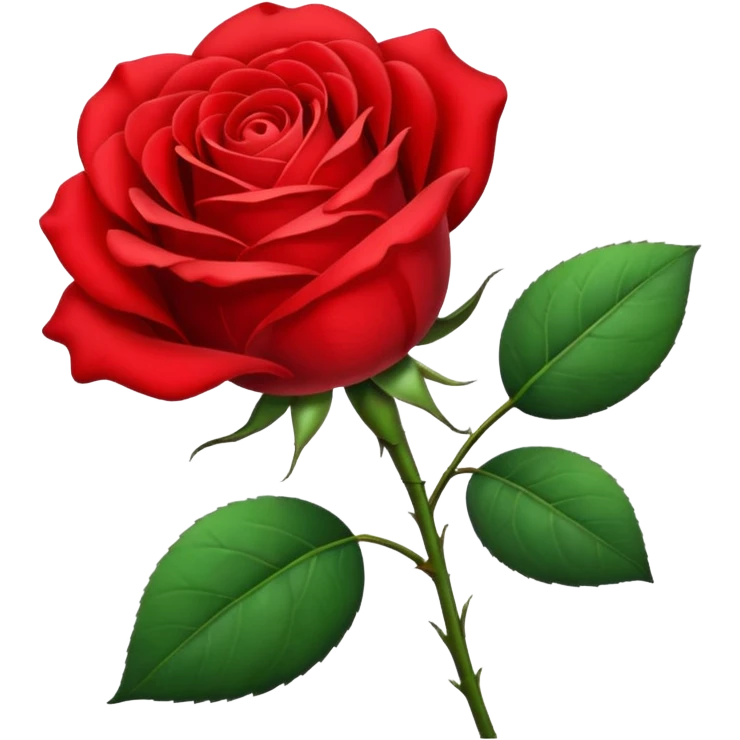 Red rose emoji