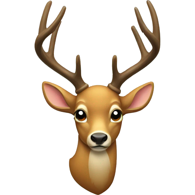 A bow on a deer emoji